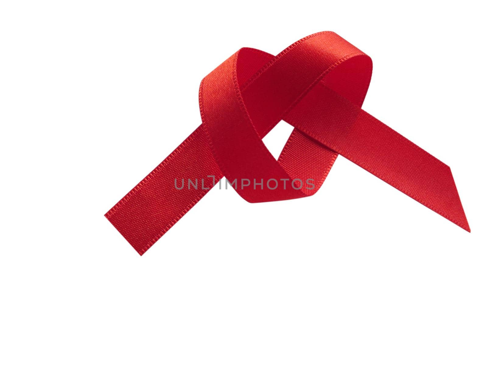 Valentine Heart Red Silk Ribbon Love Symbol by aroas