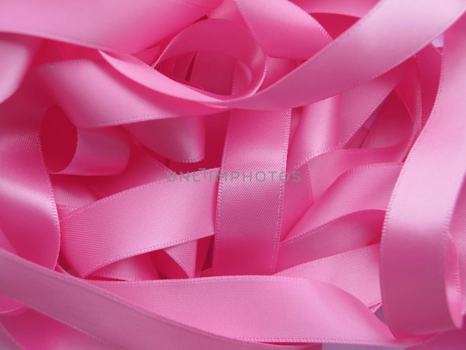 Pink ribbon background, design element. Clipping Path included