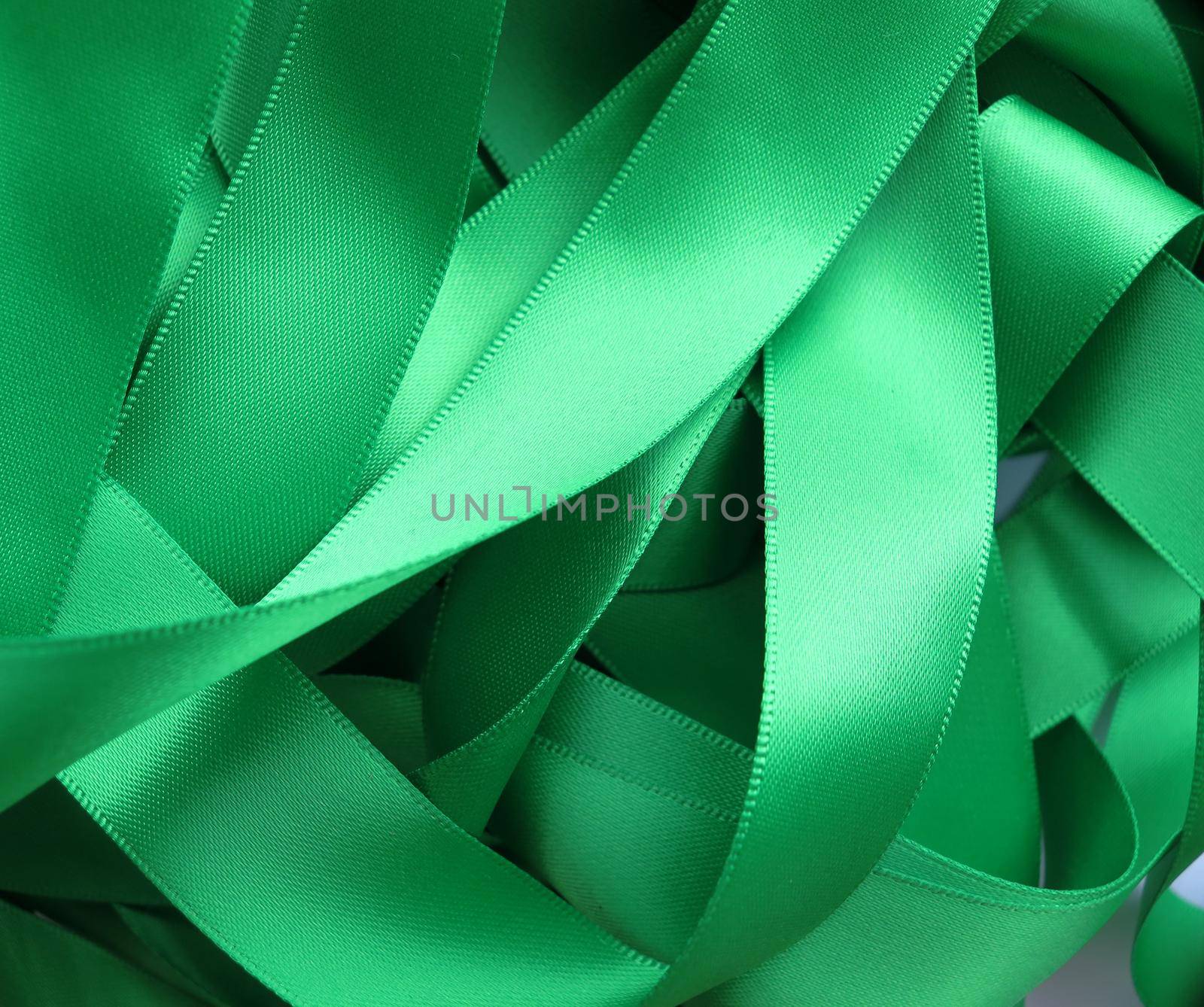 Green ribbon, design element by aroas