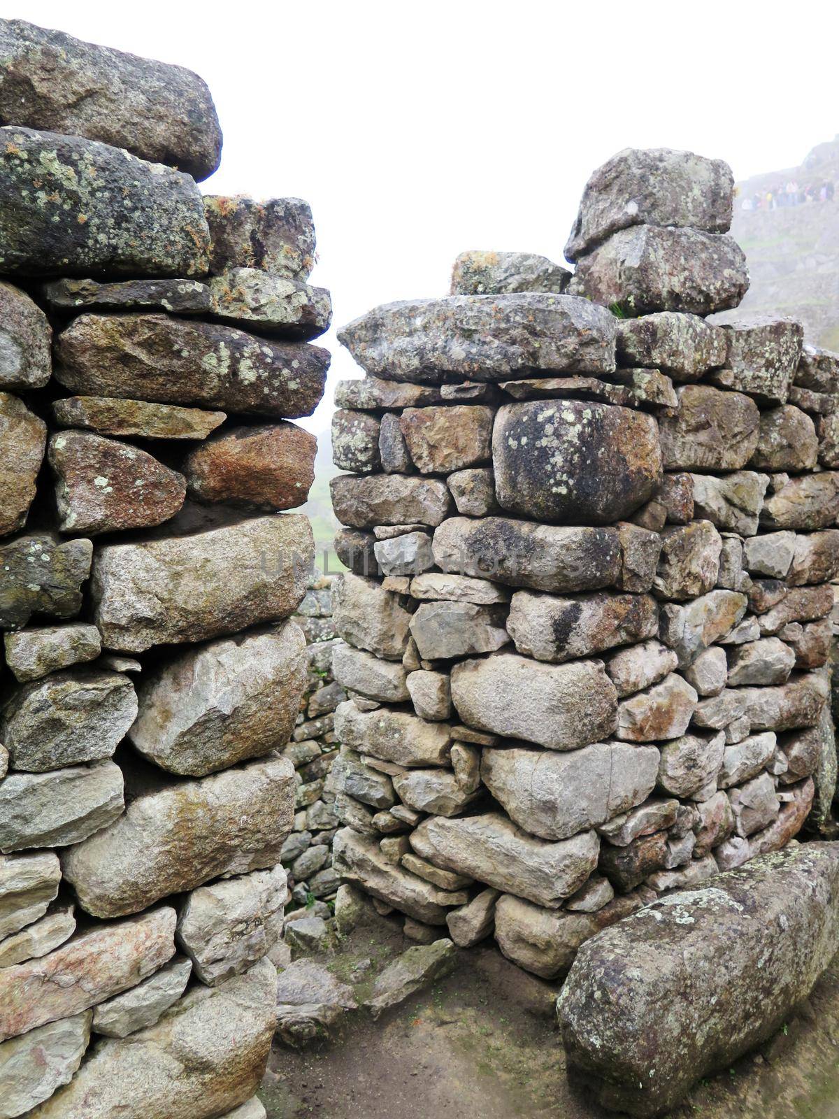 terraces and ancient houses Machu Picchu by aroas