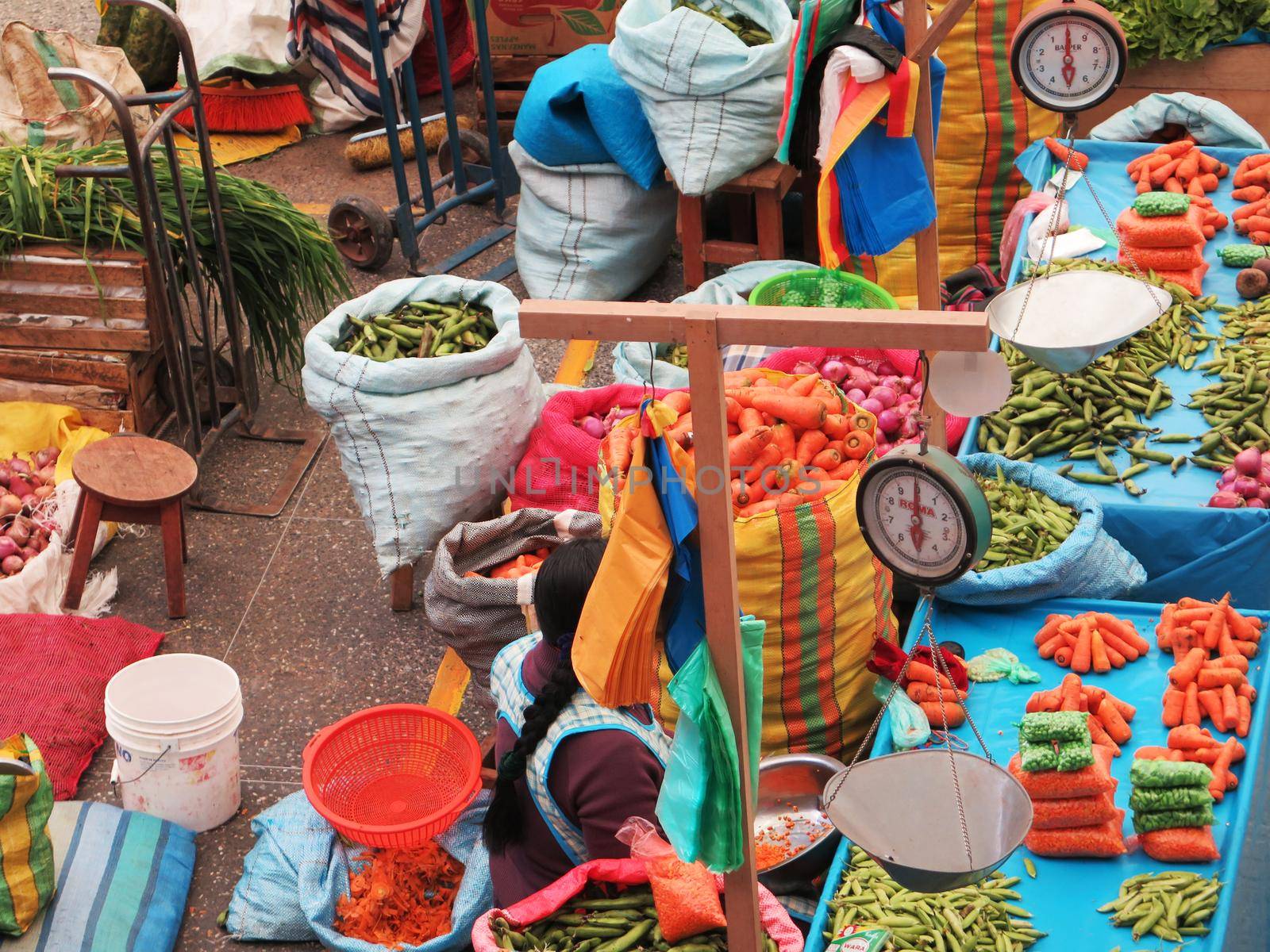 Women in the market in Urubamba in the Sacred Valley near Machu Picchu, Cusco by aroas