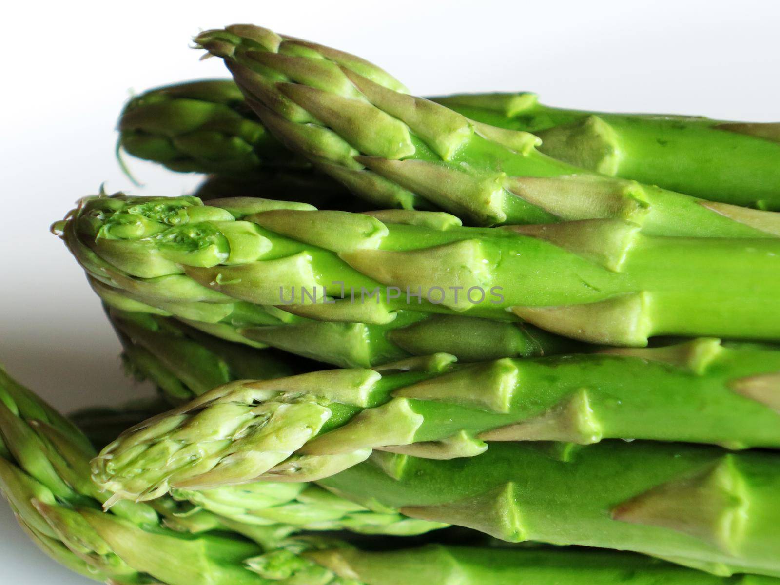 Fresh, green asparagus close-up