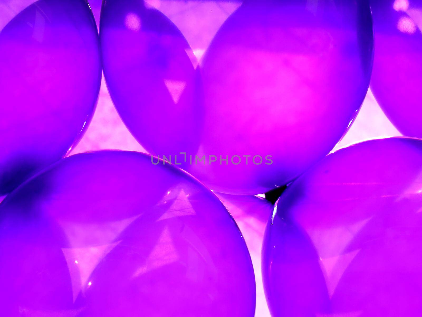 Birthday party balloons total purple