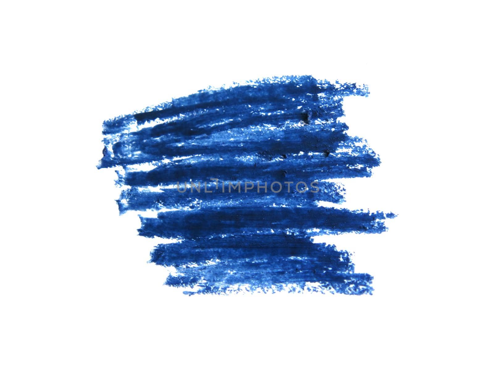 Blue eyeliner Cosmetic pencil isolated on white background