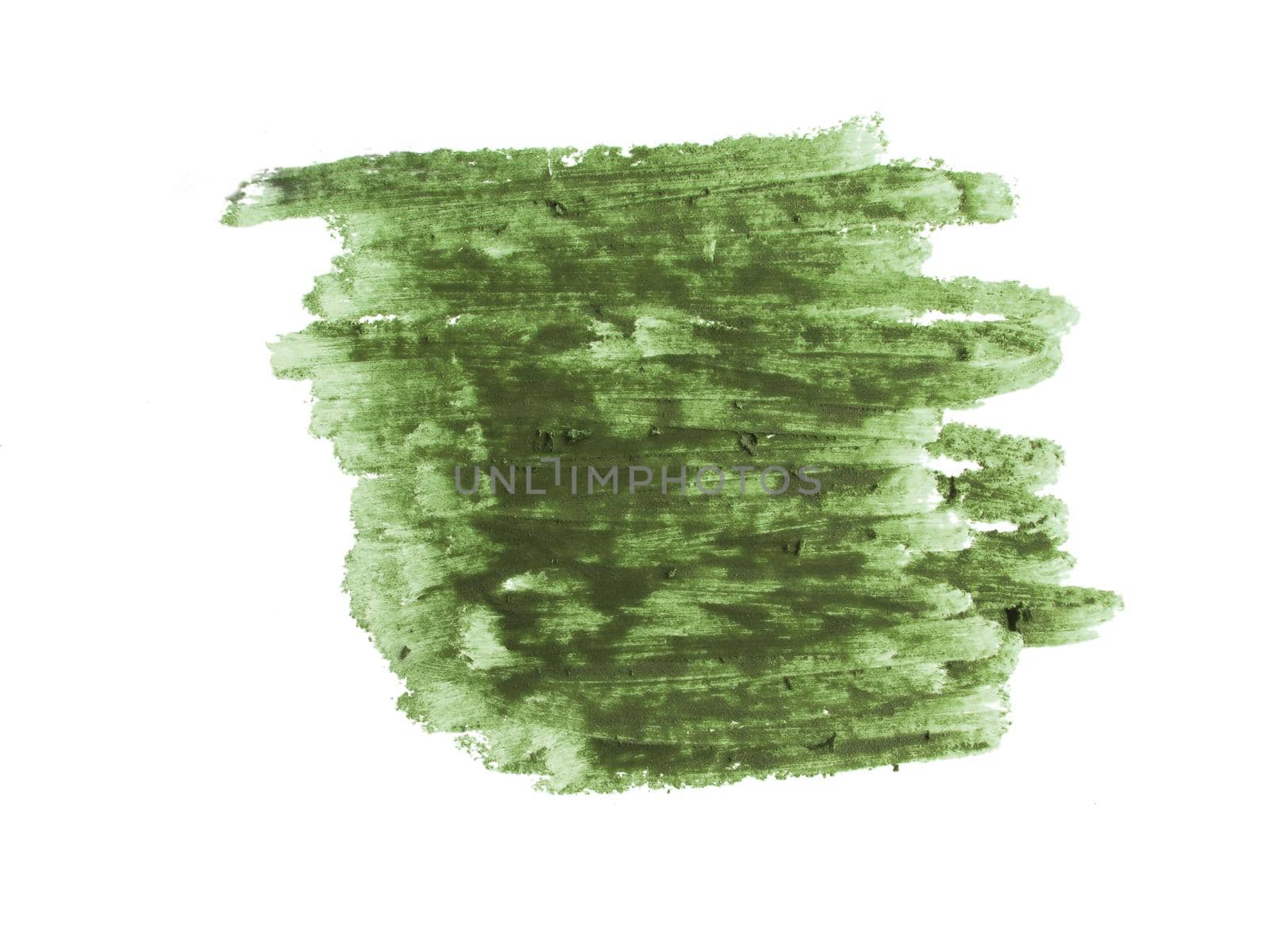 green eyeliner Cosmetic pencil isolated on white background