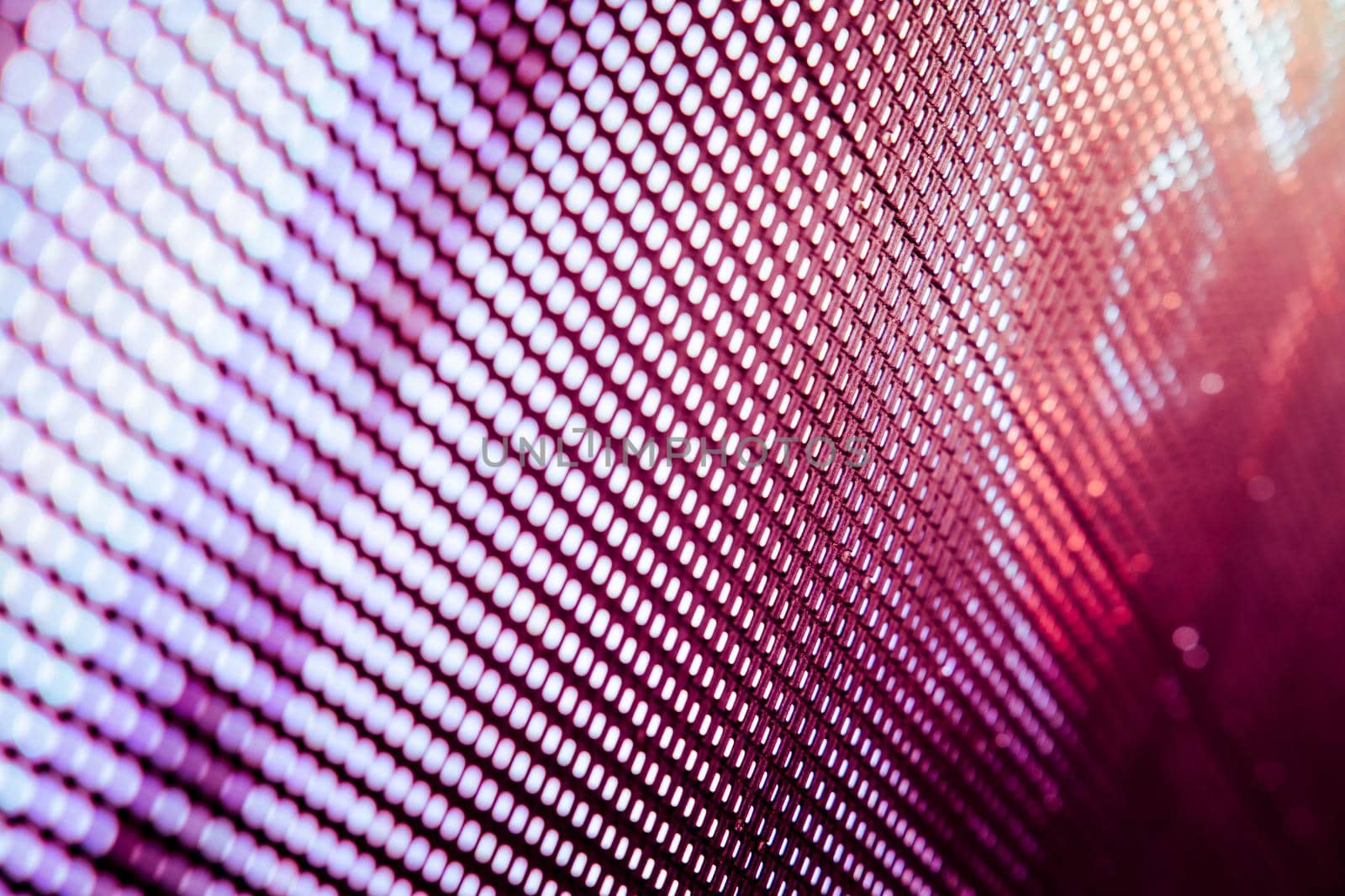 CloseUp LED blurred screen. LED soft focus background. abstract background ideal for design. by teerawit