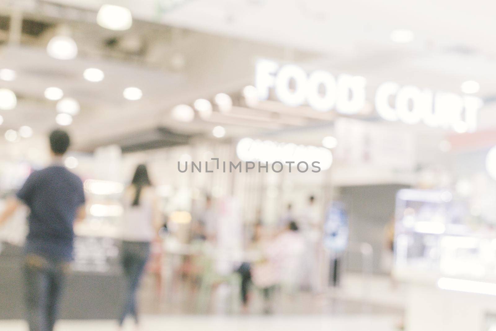 Abstract blur department store with shopping mall interior for background.abstract blur in supermarket for background.Abstract blur beautiful luxury shopping mall and retails store interior. by Benzoix