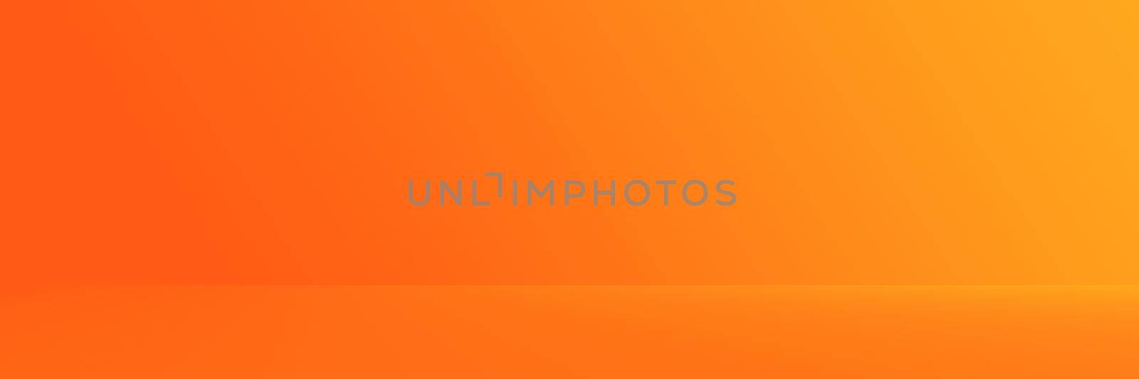 Studio Background - Abstract Bright luxury orange Gradient horizontal studio room wall background for display product ad website template. by Benzoix