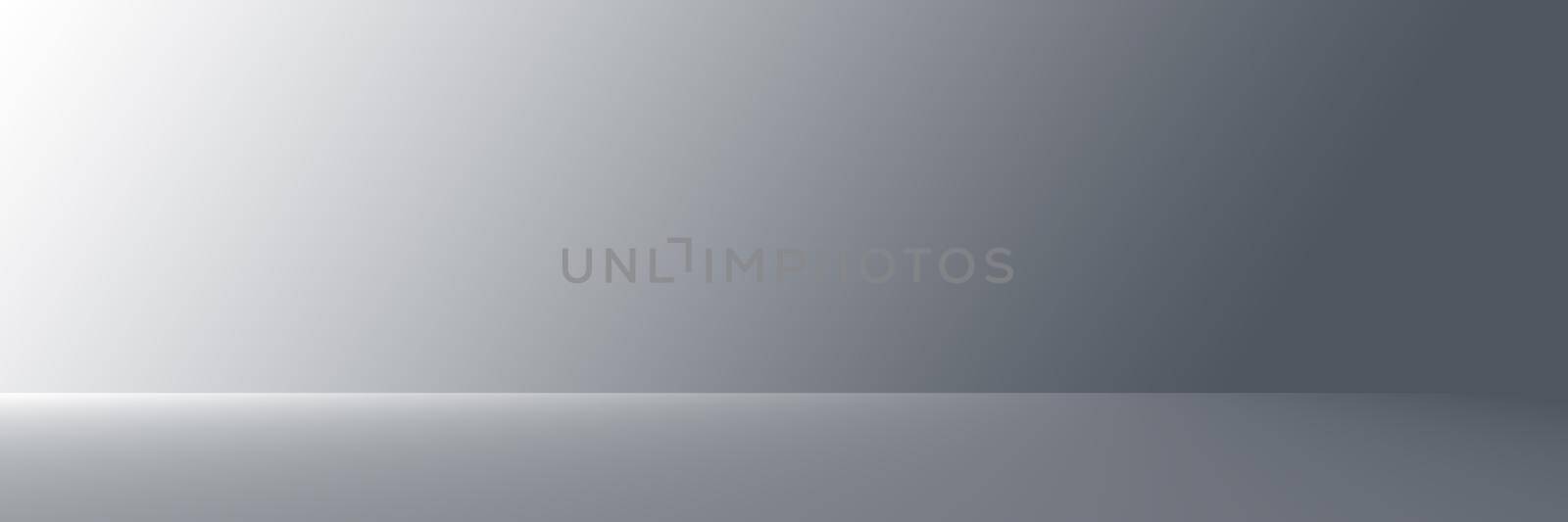 Studio Background - Abstract Bright luxury grey Gradient horizontal studio room wall background. by Benzoix