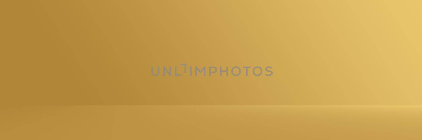Studio Background - Bright Gold Gradient horizontal studio room wall background. by Benzoix
