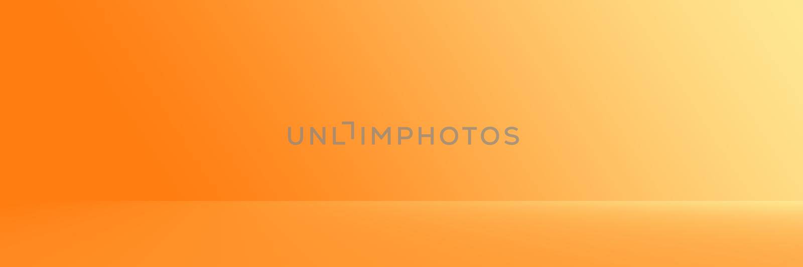 Studio Background - Abstract Bright luxury orange Gradient horizontal studio room wall background for display product ad website template. by Benzoix