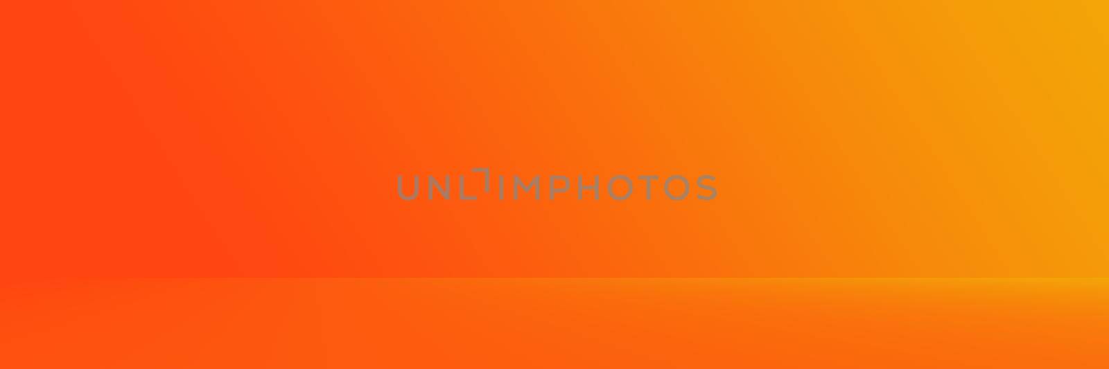 Studio Background - Abstract Bright luxury orange Gradient horizontal studio room wall background for display product ad website template. by Benzoix