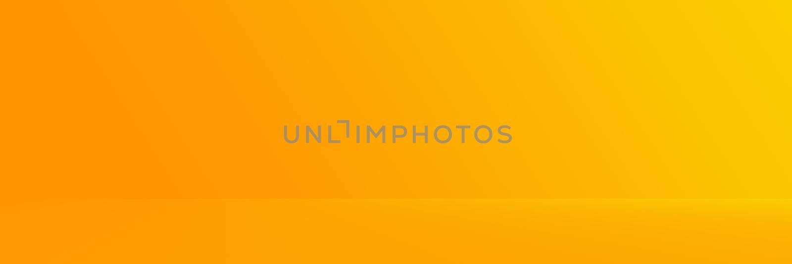 Studio Background - Abstract Bright luxury orange Gradient horizontal studio room wall background for display product ad website template