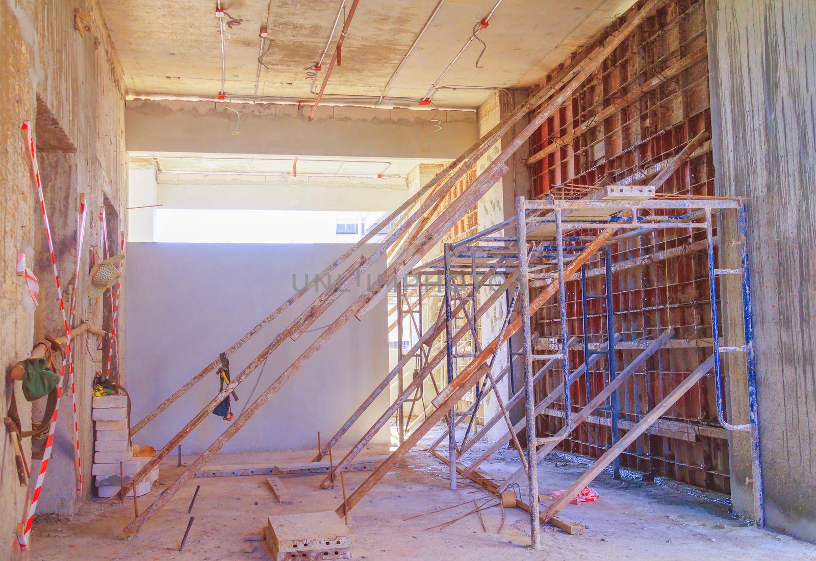 building structure interior Construction site development housing by pramot