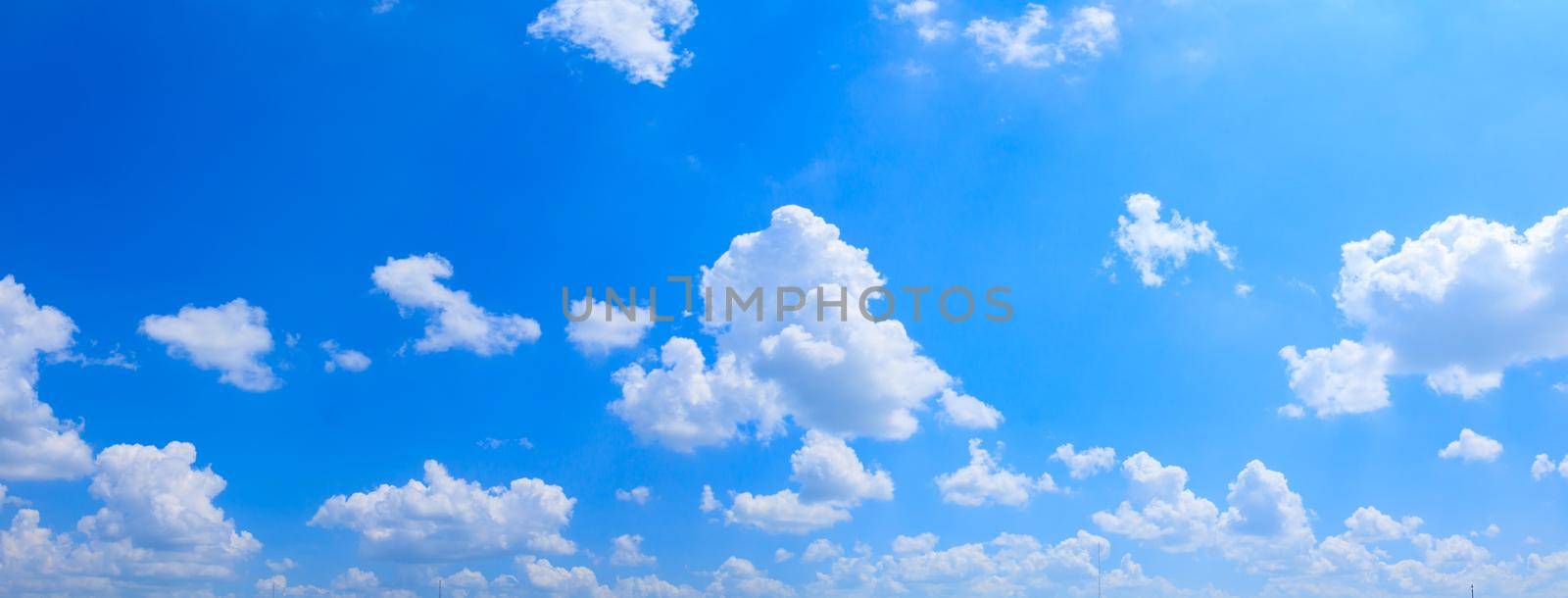 panoramic sky and cloud summertime beautiful background