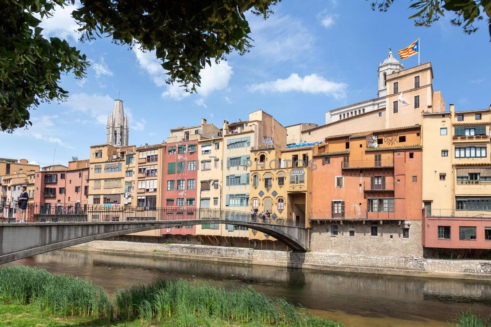 Colorful houses in Girona, Catalonia, Spain by Digoarpi