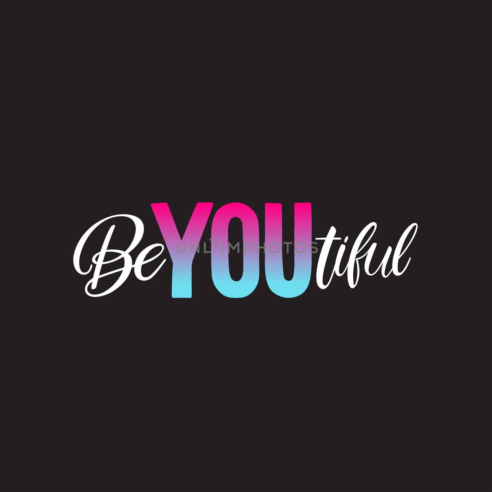 Be you tiful calligraphy by melazerg