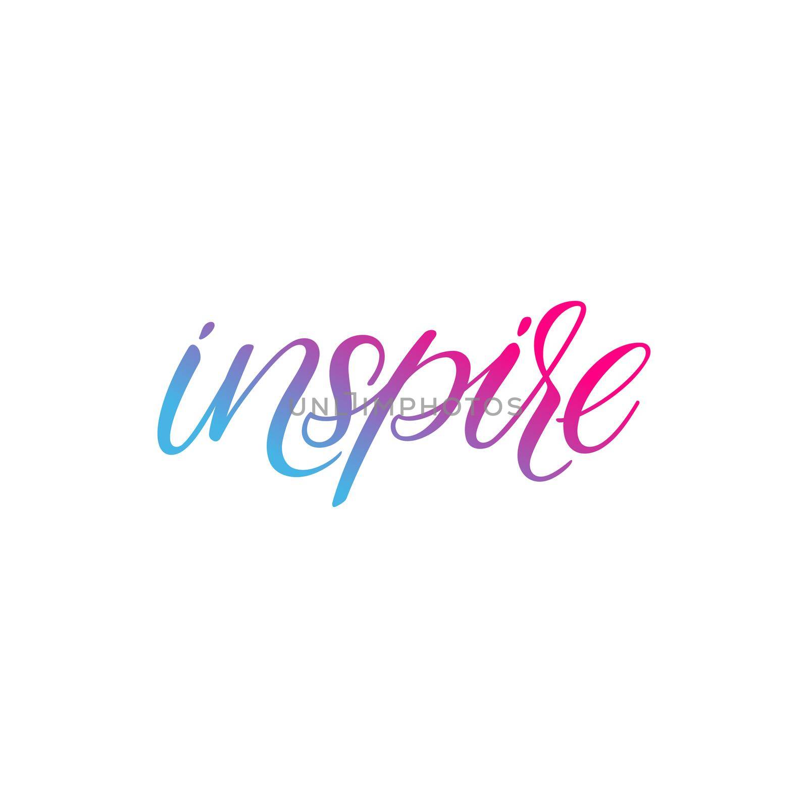 Inspire hand lettering text by melazerg