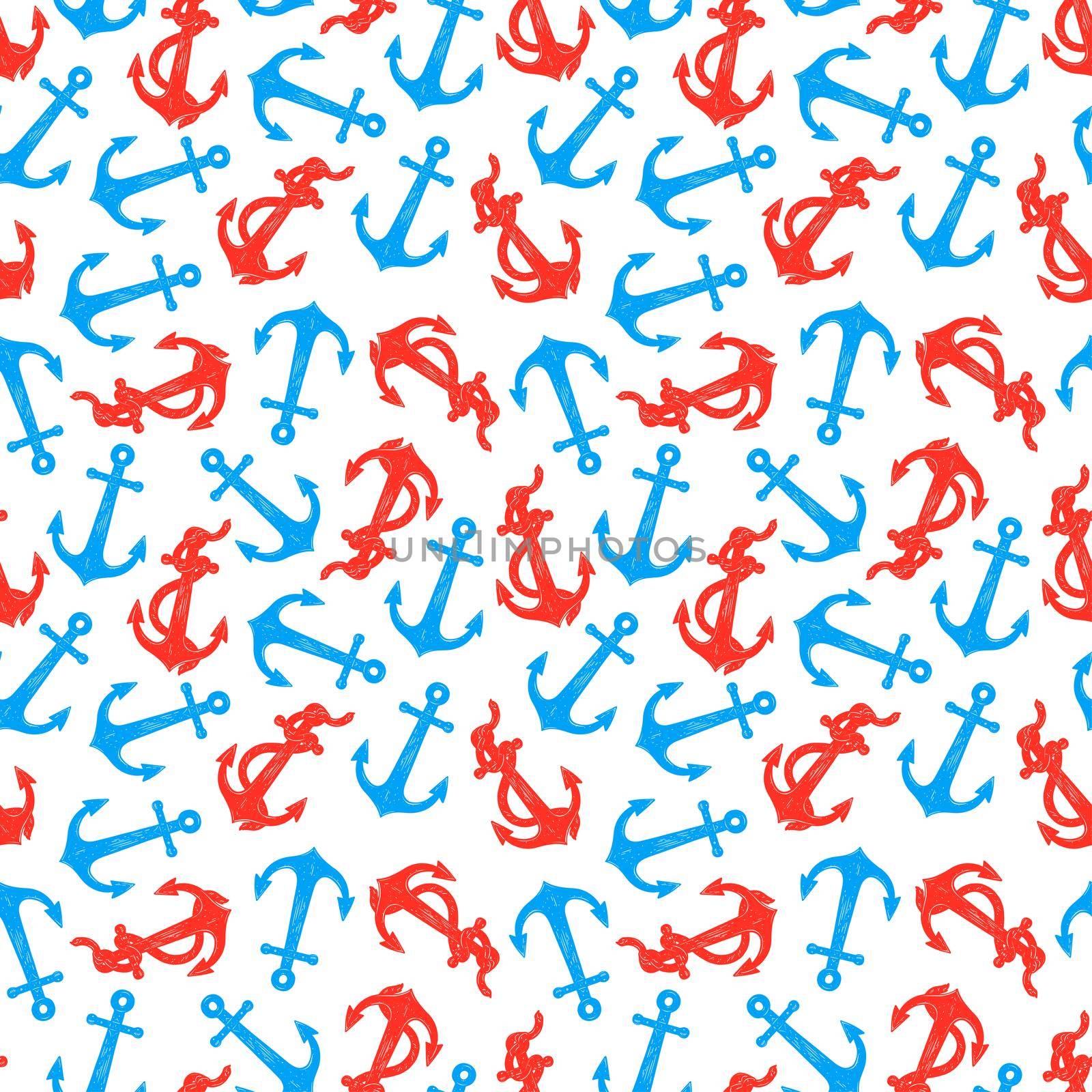seamless background of anchors by melazerg