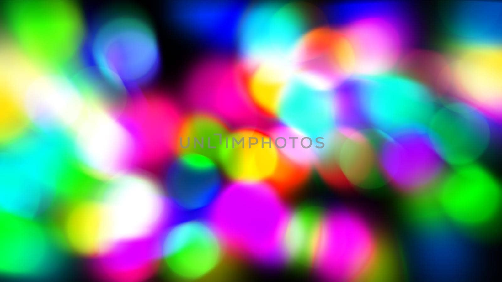 Colorful circles with bokeh background illustration by alex_nako