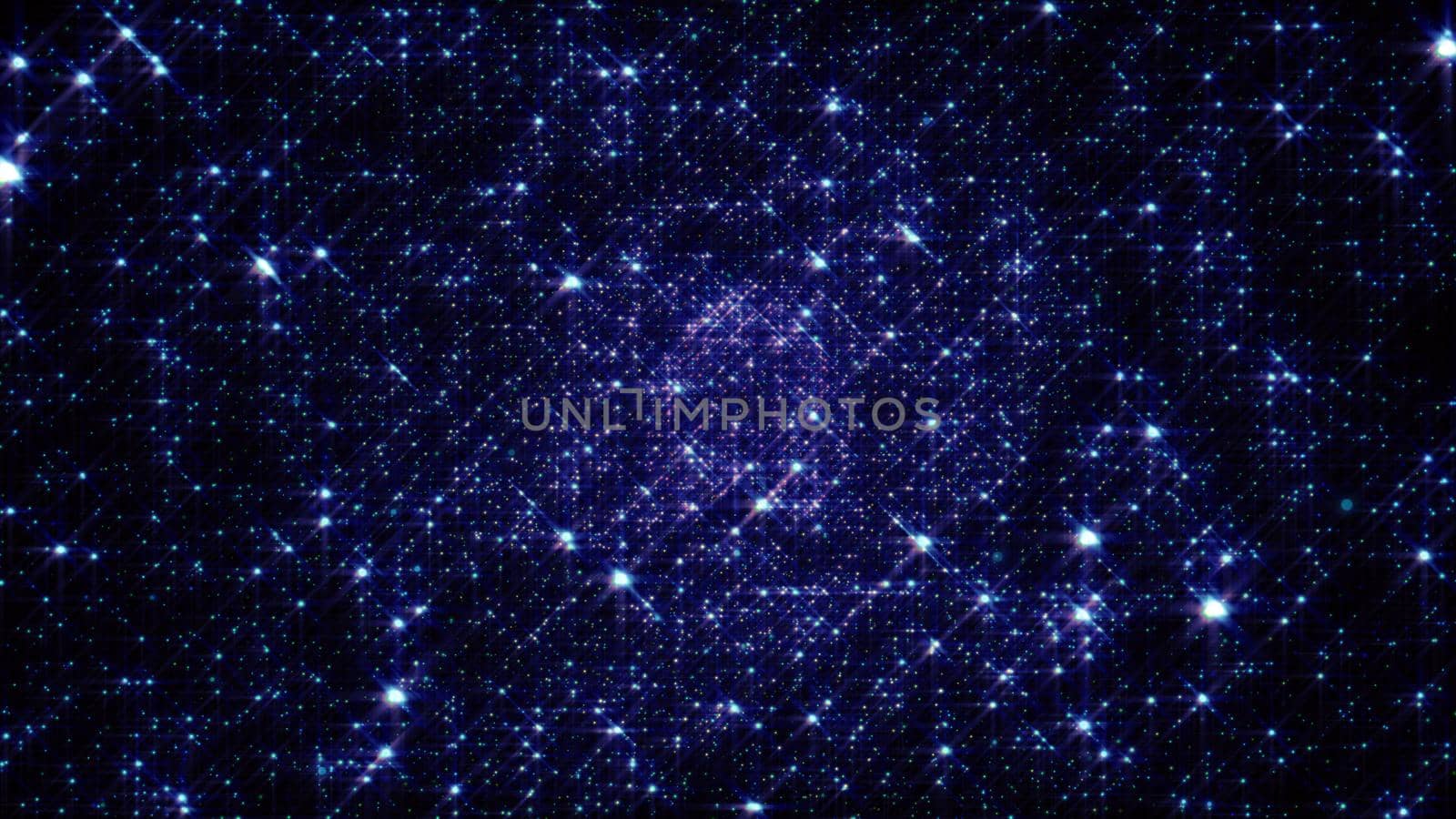 Space background with stars abstract illustration render