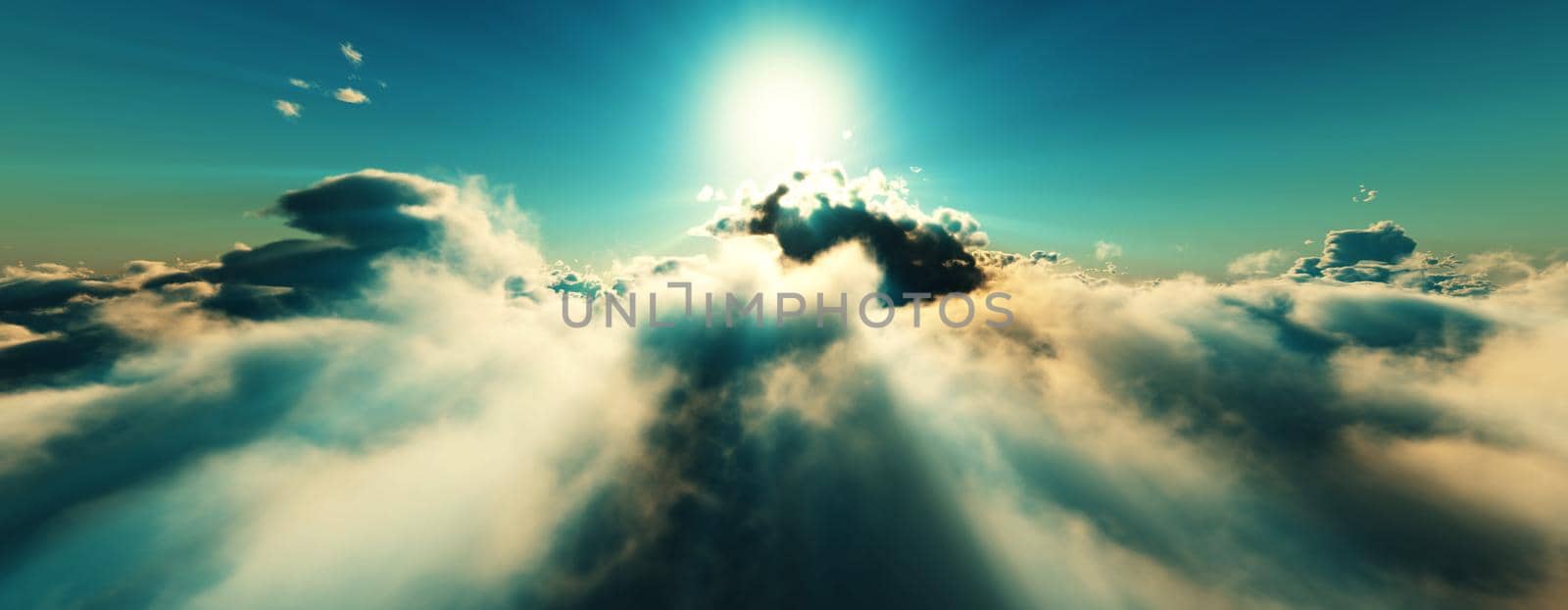 above clouds fly sunset sun ray by alex_nako