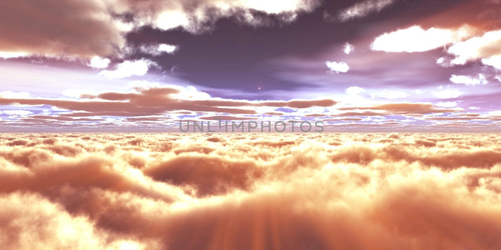 above clouds fly sunset sun ray by alex_nako