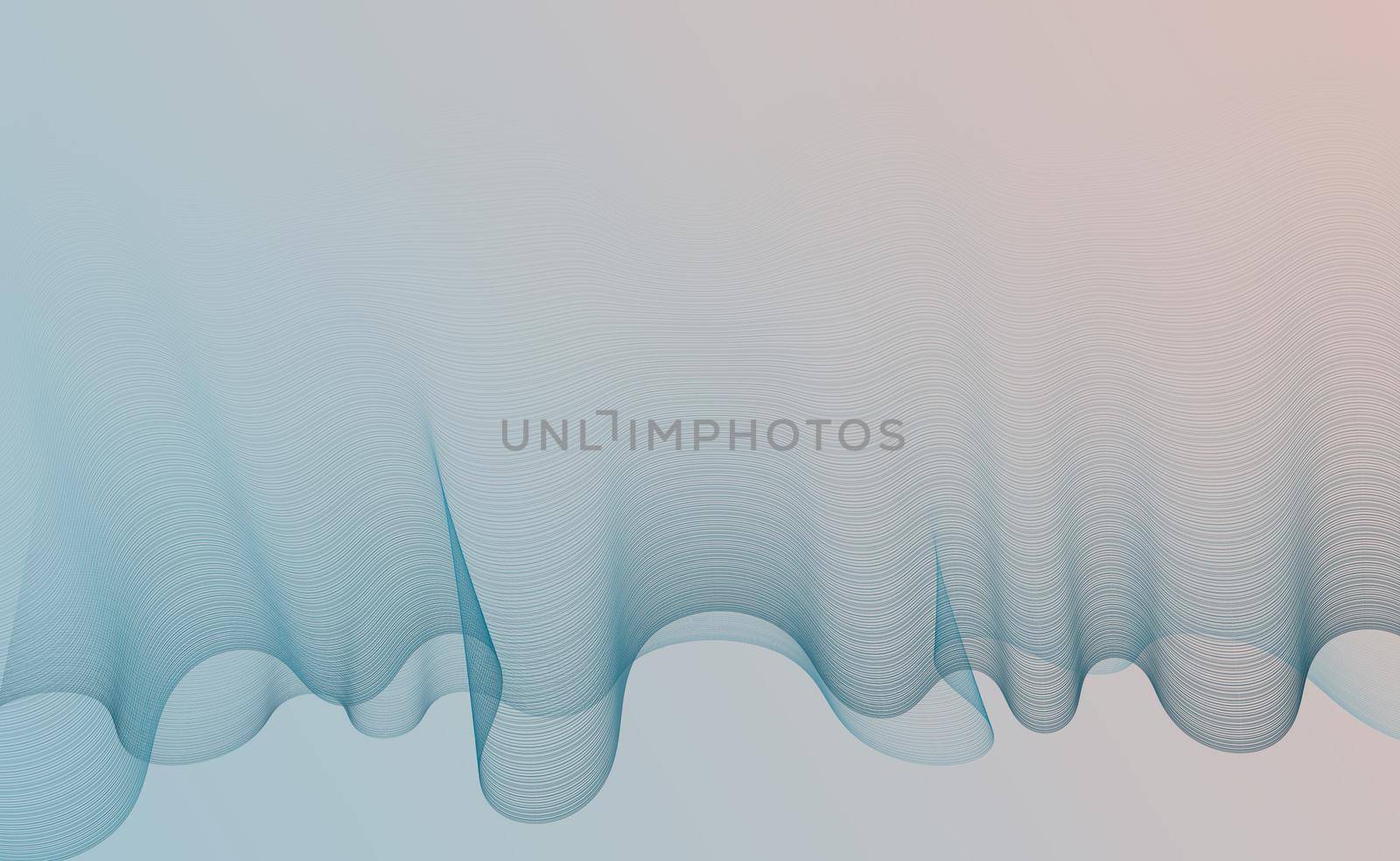 Abstract Wire Mesh Wave Background. Wave background in pastel blue. Ocean sea water, ecology. Beautiful motion waving texture. Abstract lines design template. Illustration