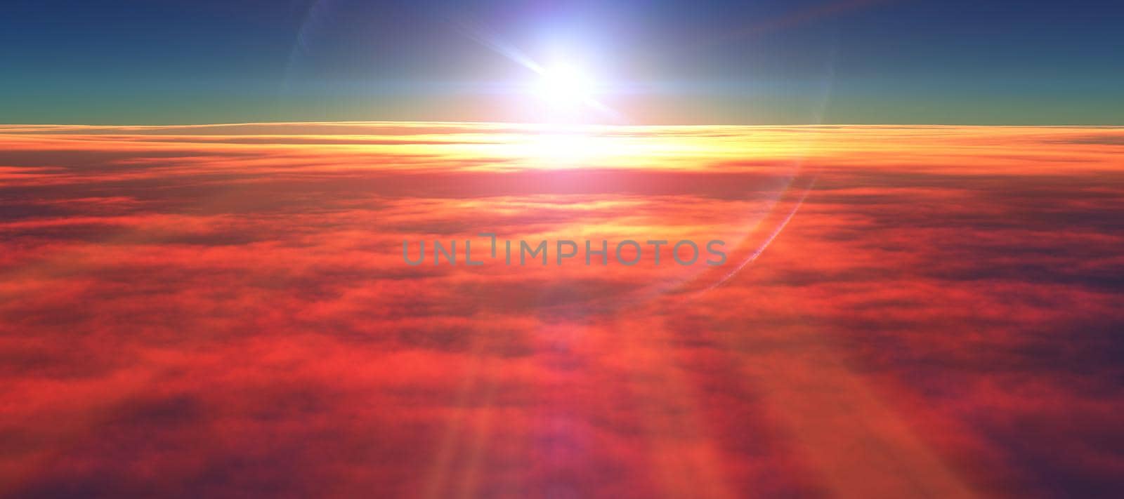 above clouds fly sunset sun ray by alex_nako