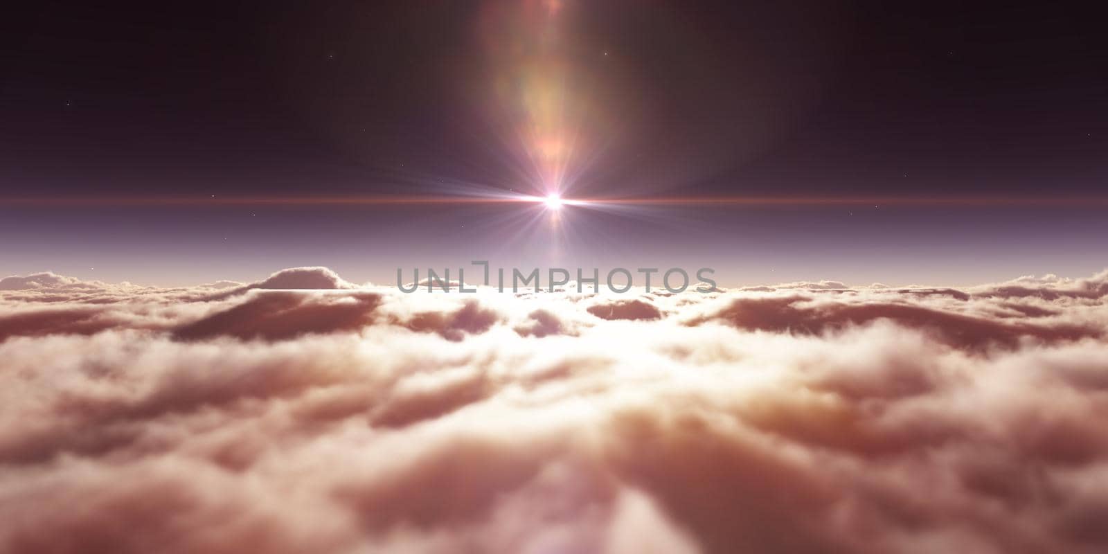 dream fly above clouds ray light by alex_nako