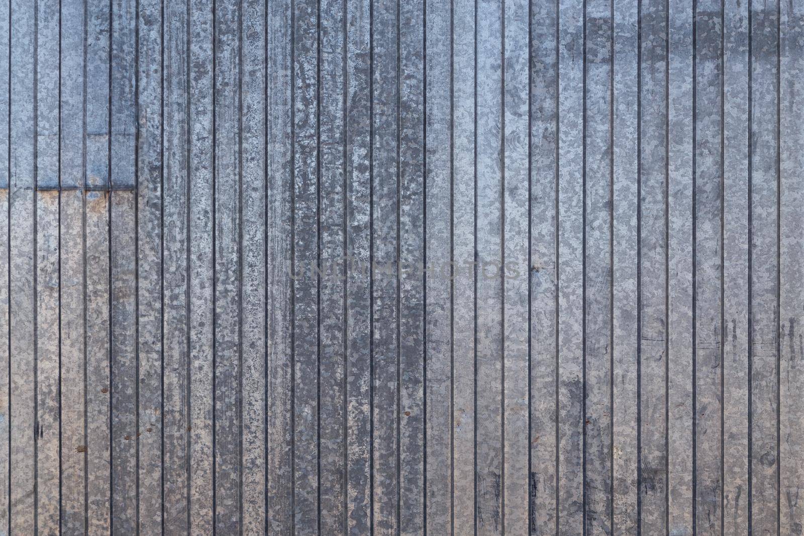 corrugated zync plated sheet metal large surface texture and background