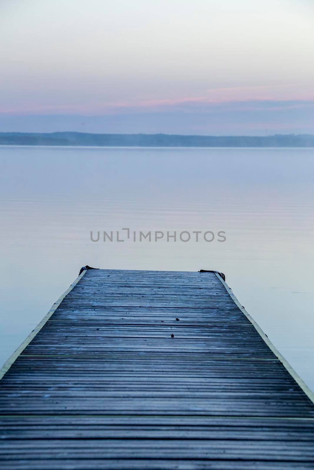 Sunrise Northern Lake Dock by pictureguy