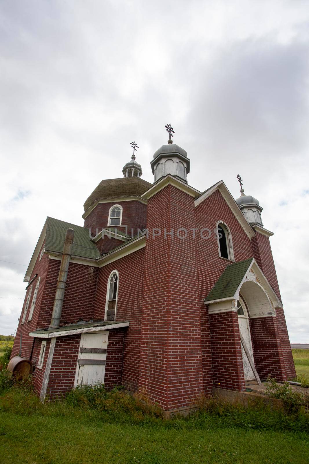 Abandoned Ukranian Church in Saskatchewan Canada old