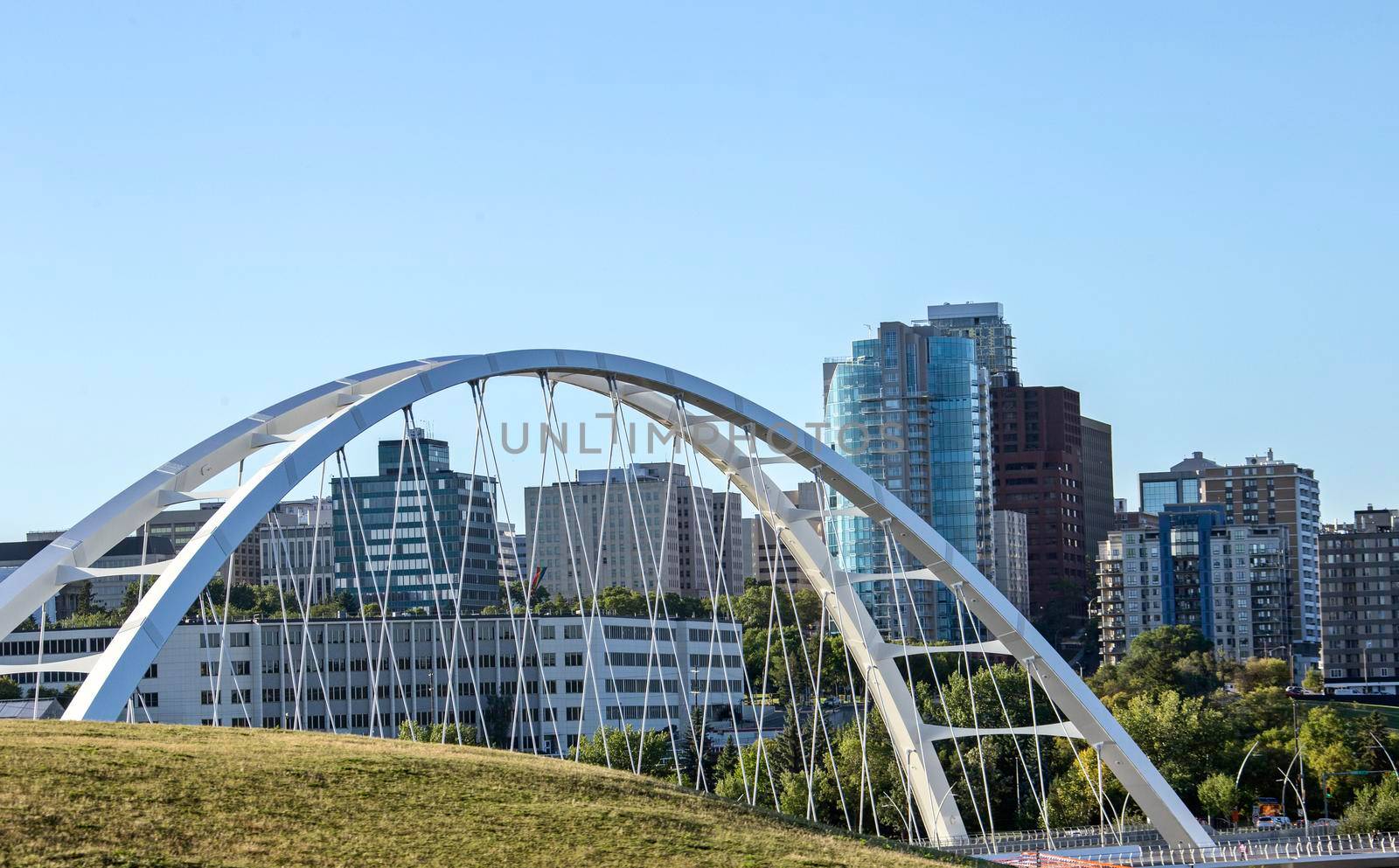Walterdale Bridge Edmonton to downtown Alberta Capitol