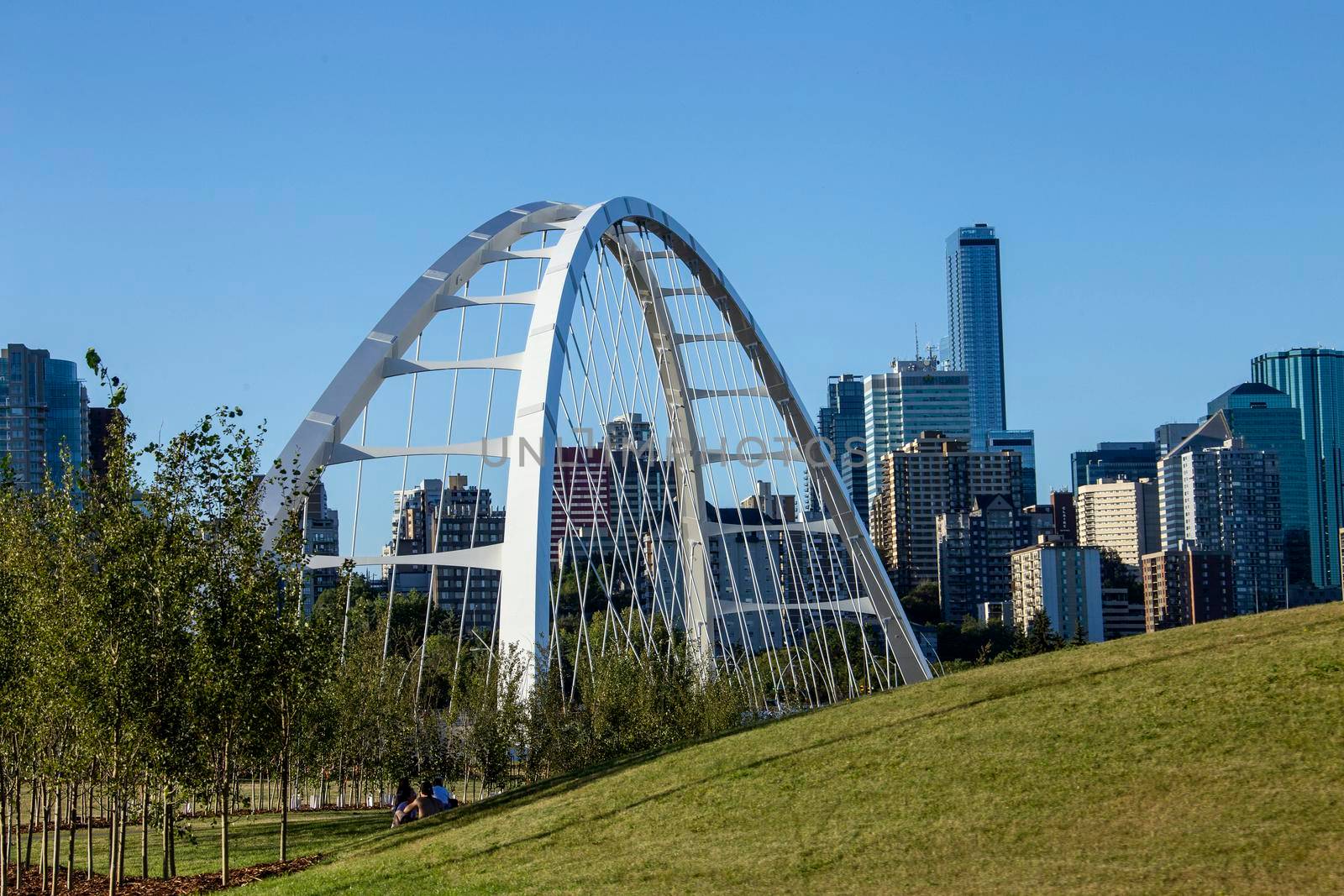 Walterdale Bridge Edmonton to downtown Alberta Capitol