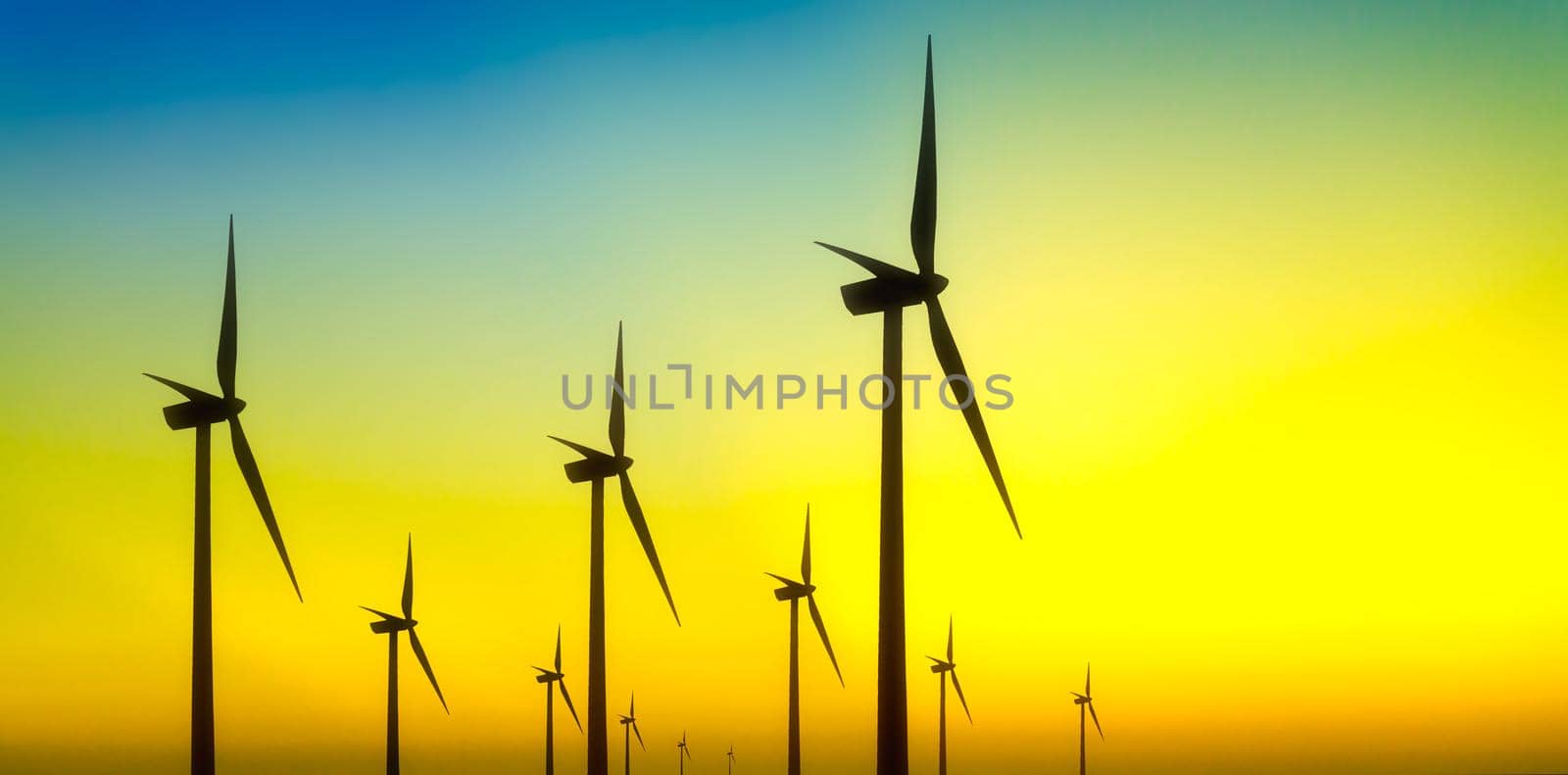 wind turbine farm by Wajan