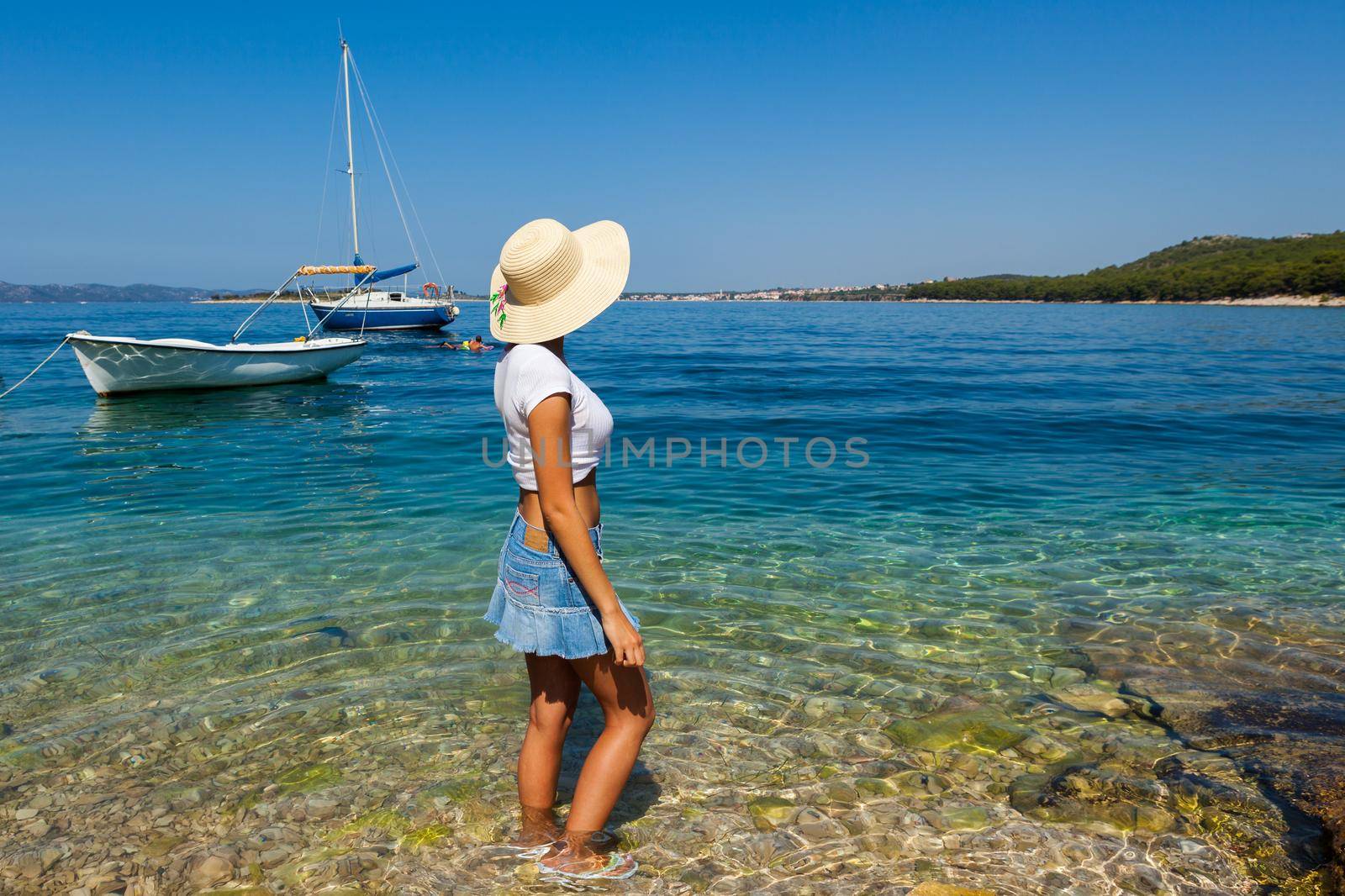 Relax transparent sea water Adriatic