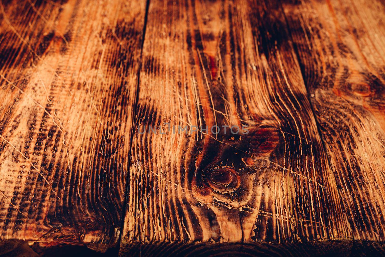 Old wooden surface with scratch and stains