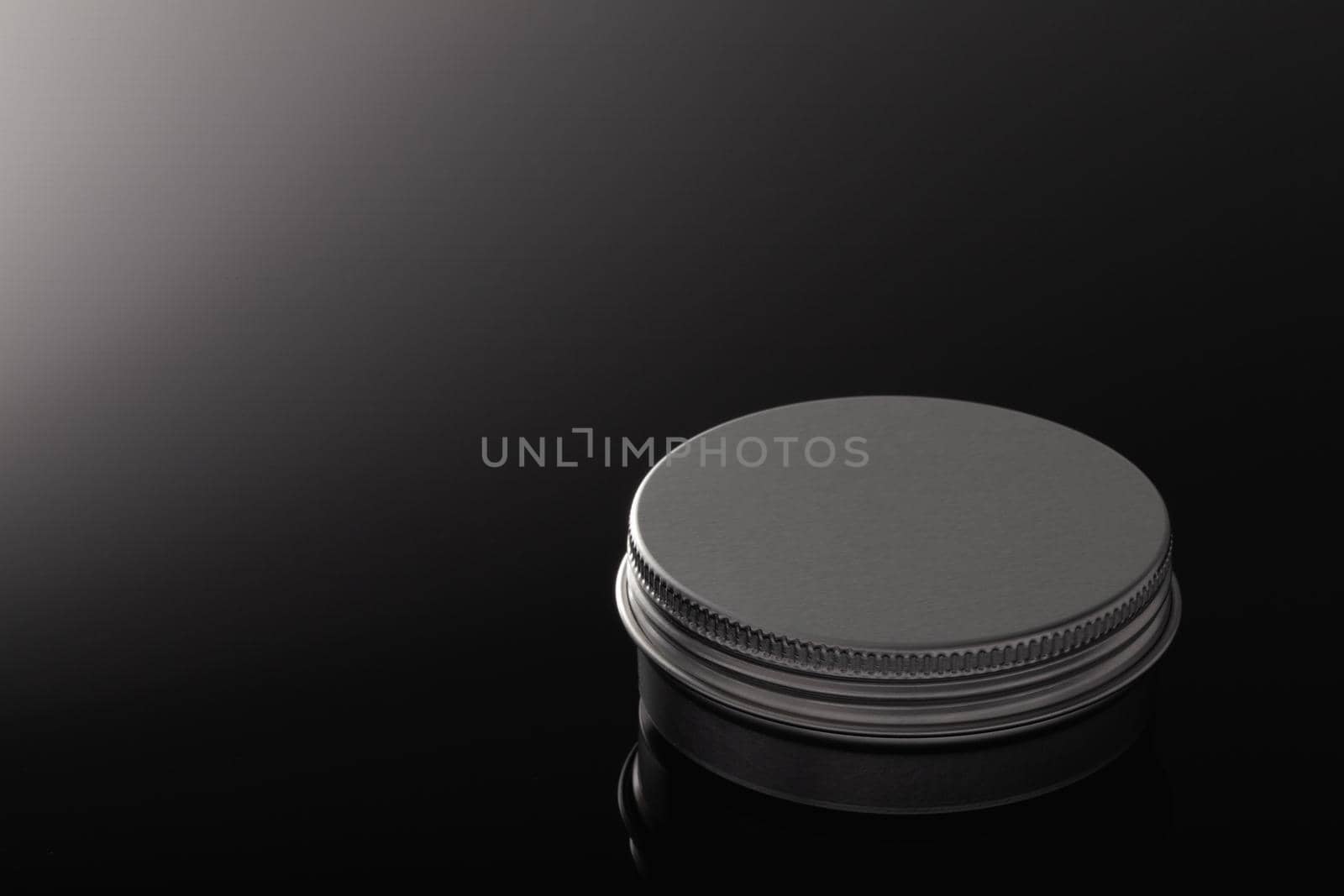 Silver metal containers for cosmetics  by CaptureLight
