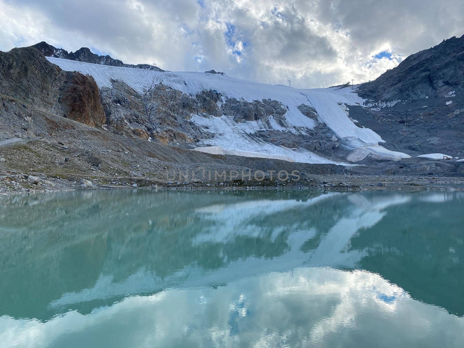 The Tiefenbach glacier located near Sölden in the Ötztal Alps of Tyrol, Austria. by CaptureLight