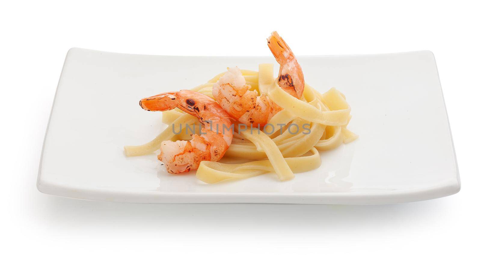 Roasted shrimps  with pasta by Angorius