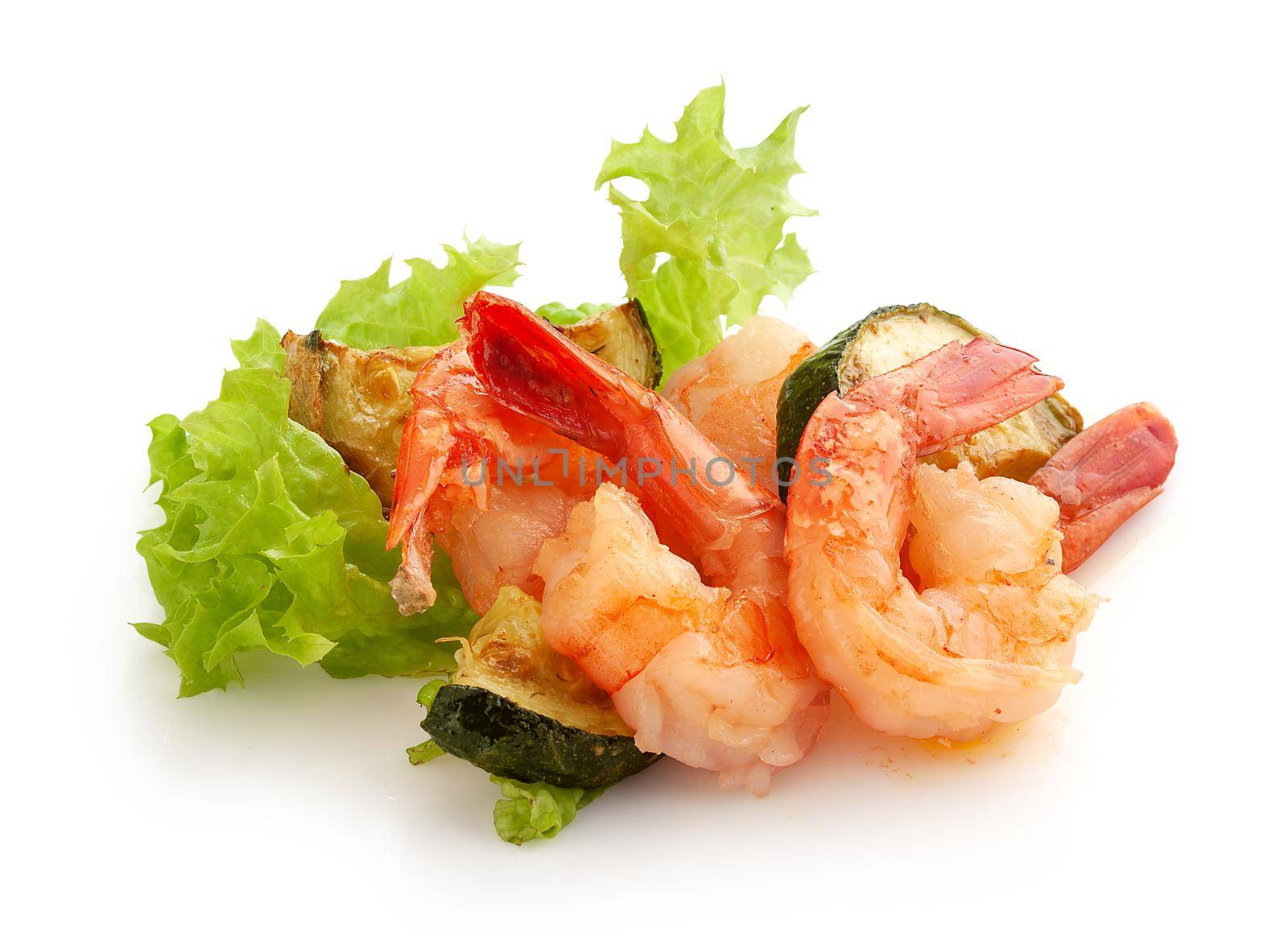 Fried shrimps with zucchini by Angorius