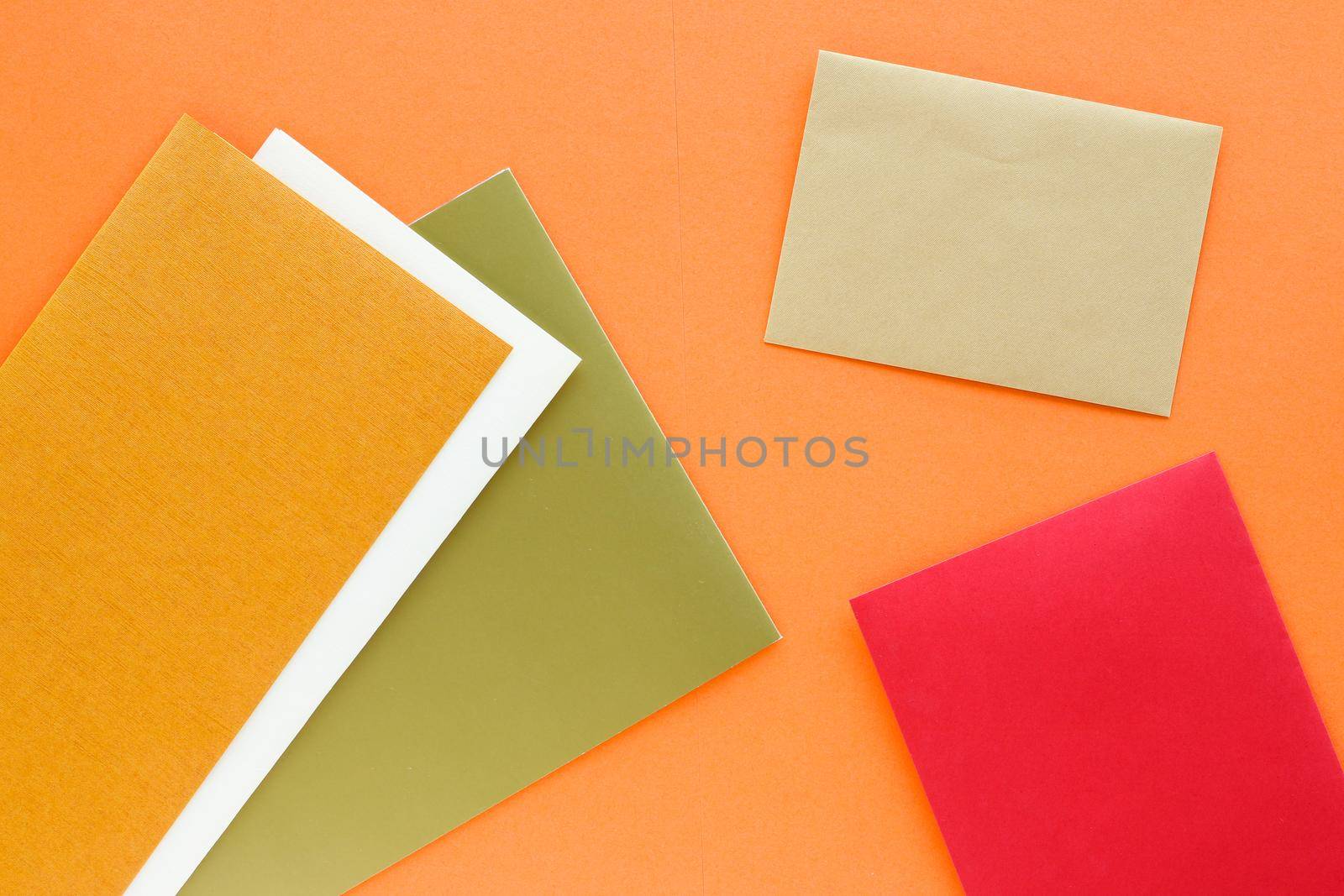 Branding, graphic design and identity template concept - Set of paper stationery for business brand, flatlay mockup