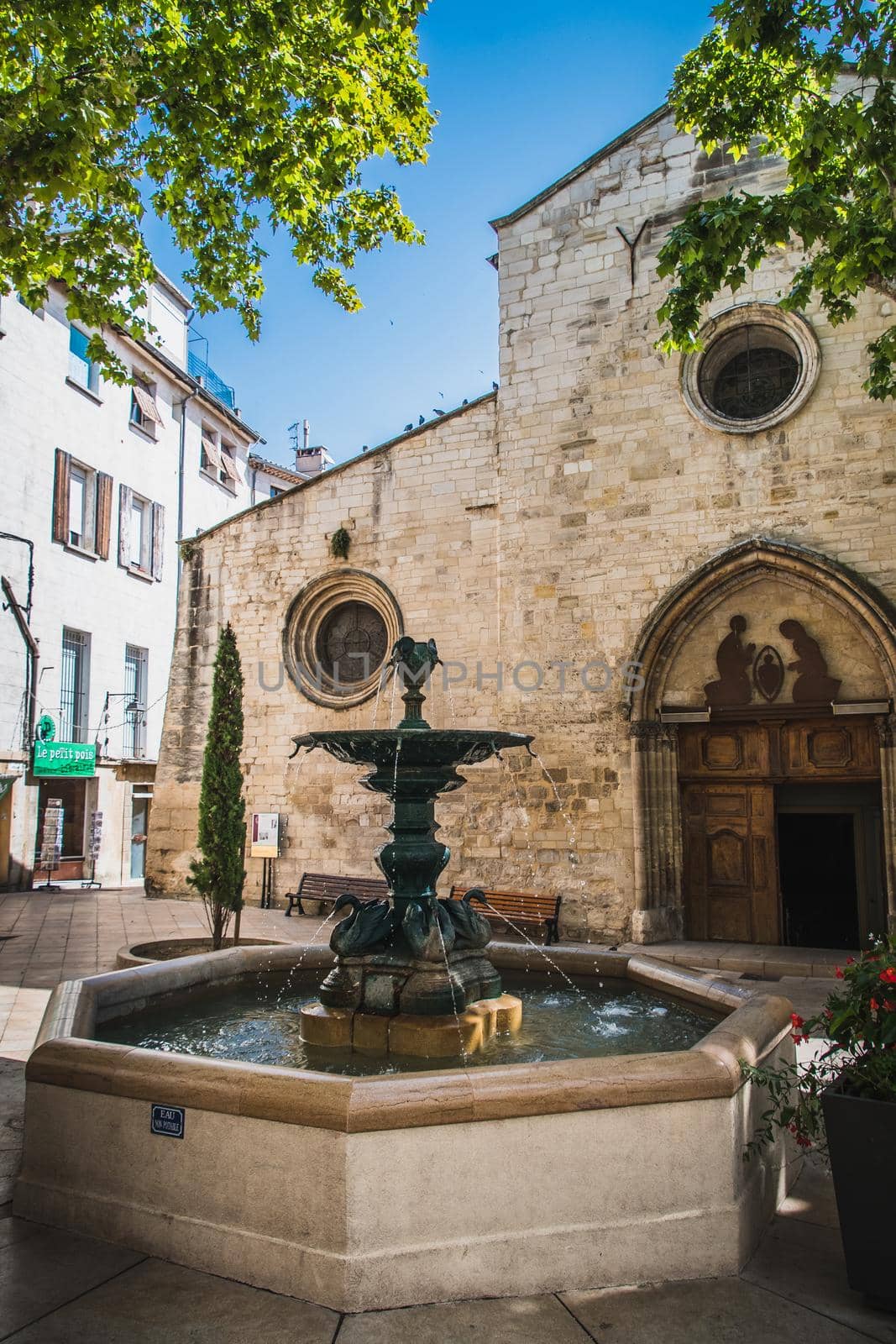 Old center of Manosque in the Alpes-de-Haute-Provence in France