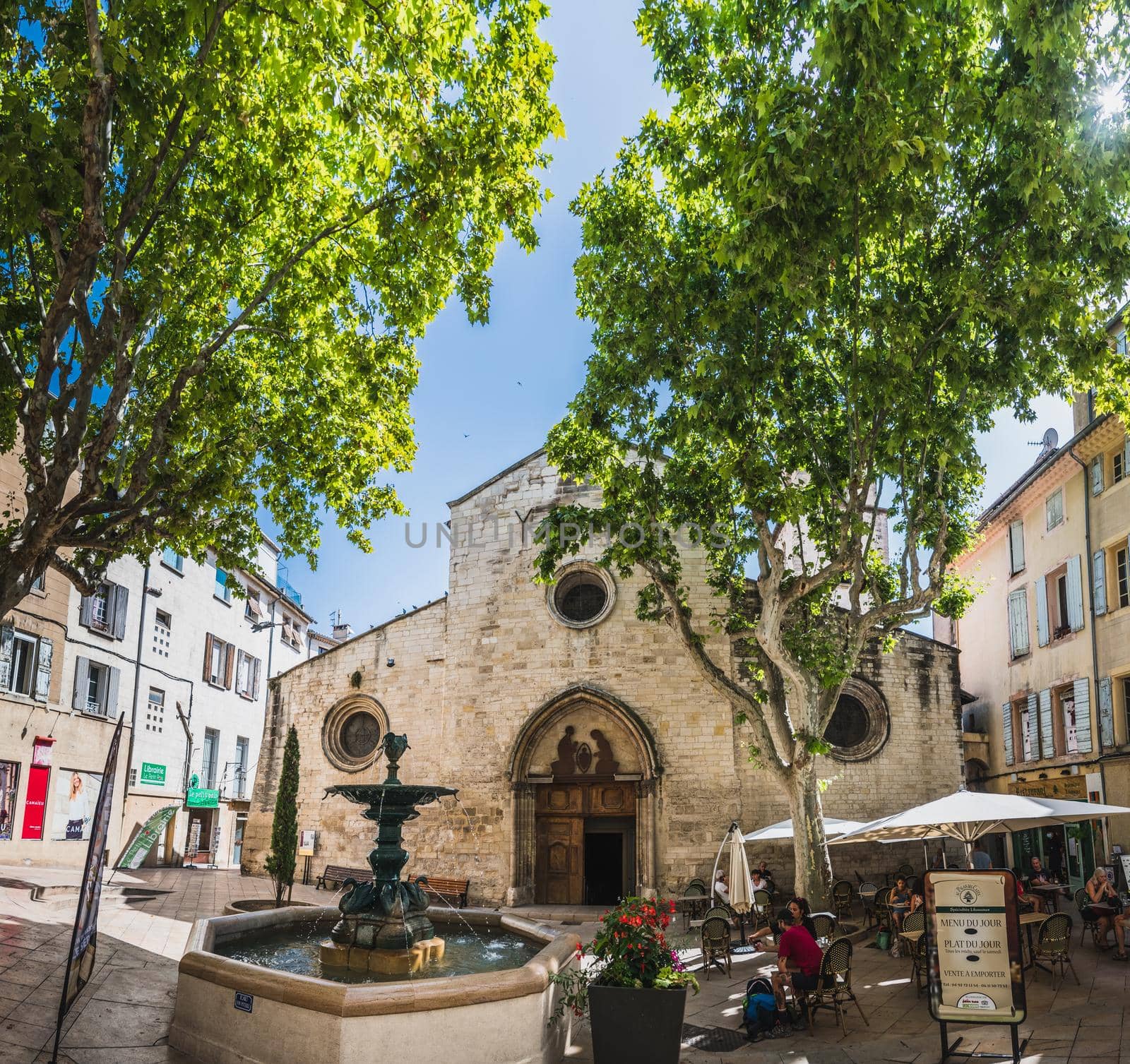 Old center of Manosque in the Alpes-de-Haute-Provence in France