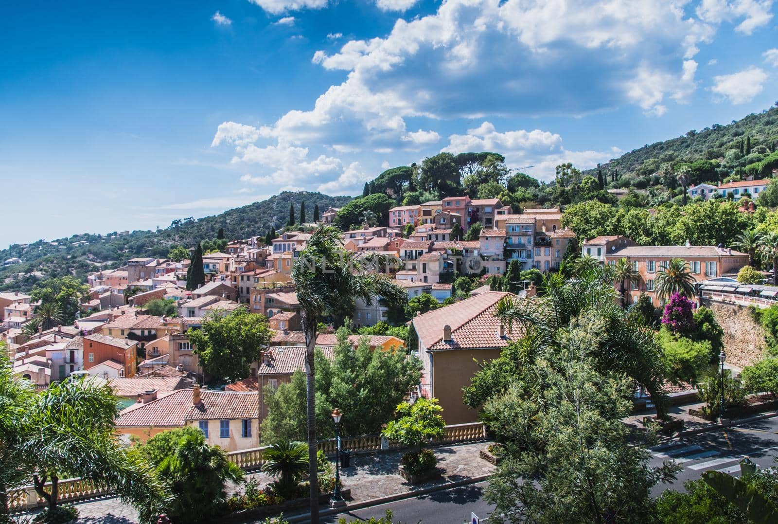 Bormes-les-Mimosas typical village in the south of France