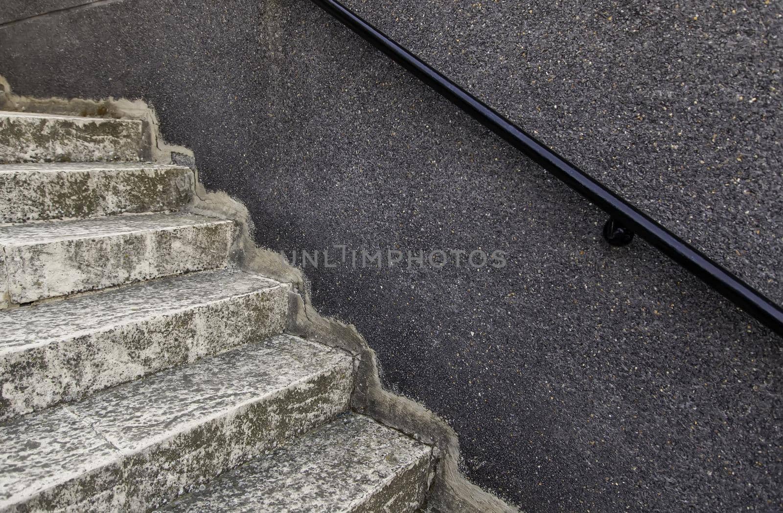 Stone stairs with handrails by esebene
