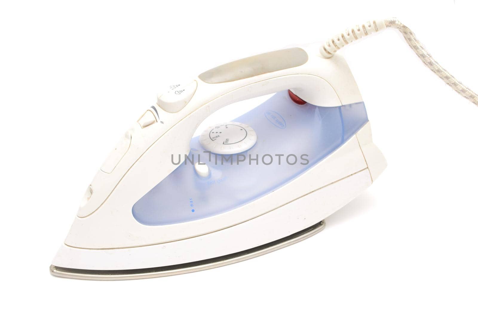 Steam iron isolated on white background