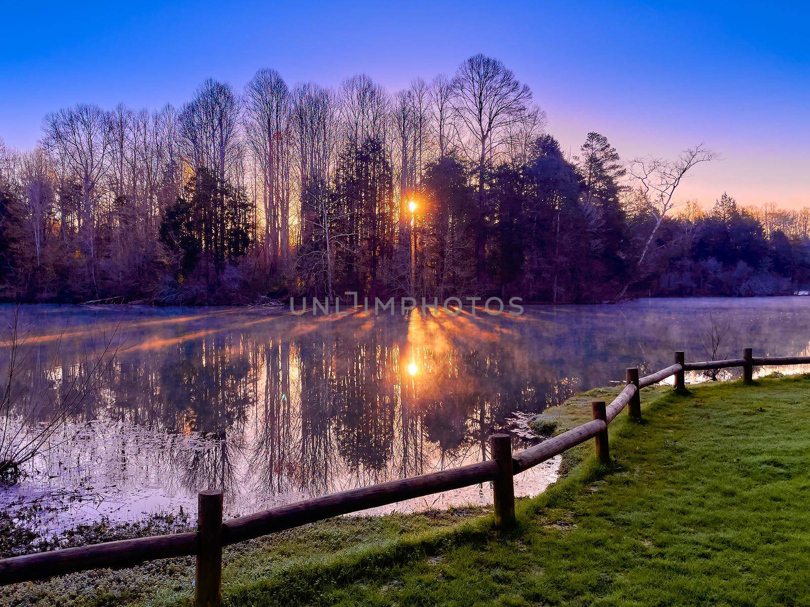 Sunrise at Cove Lake State Park in Caryville, TN.