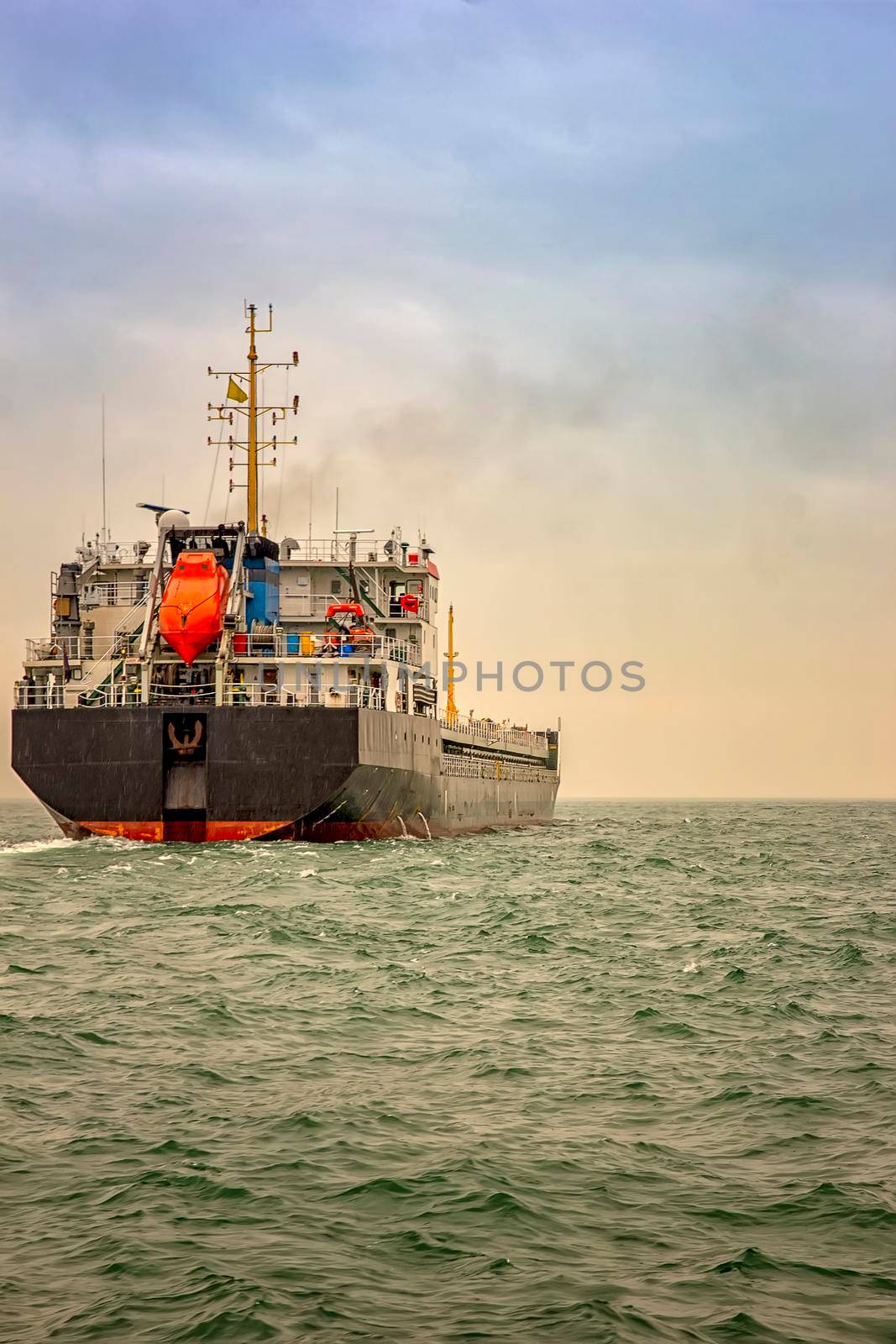 Logistics and transportation of International Container Cargo ship in the ocean by EdVal
